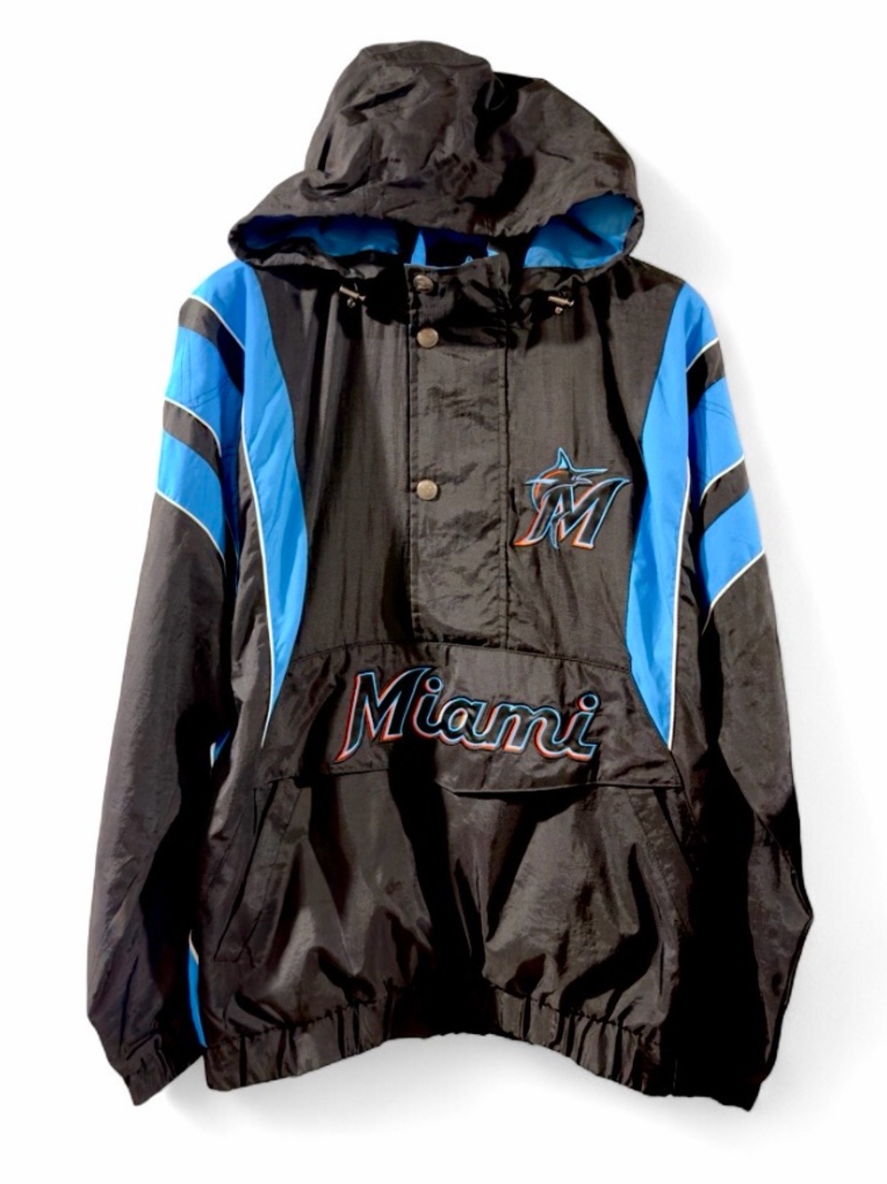 STARTER MLB Miami Marlins Anorak Windbreaker Size Men’s Medium (NWT)
